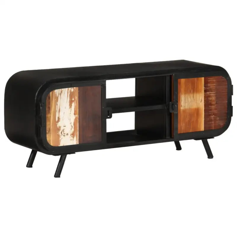 Industriële tv-meubel in gerecycled hout met vintage charme - Tv-meubels