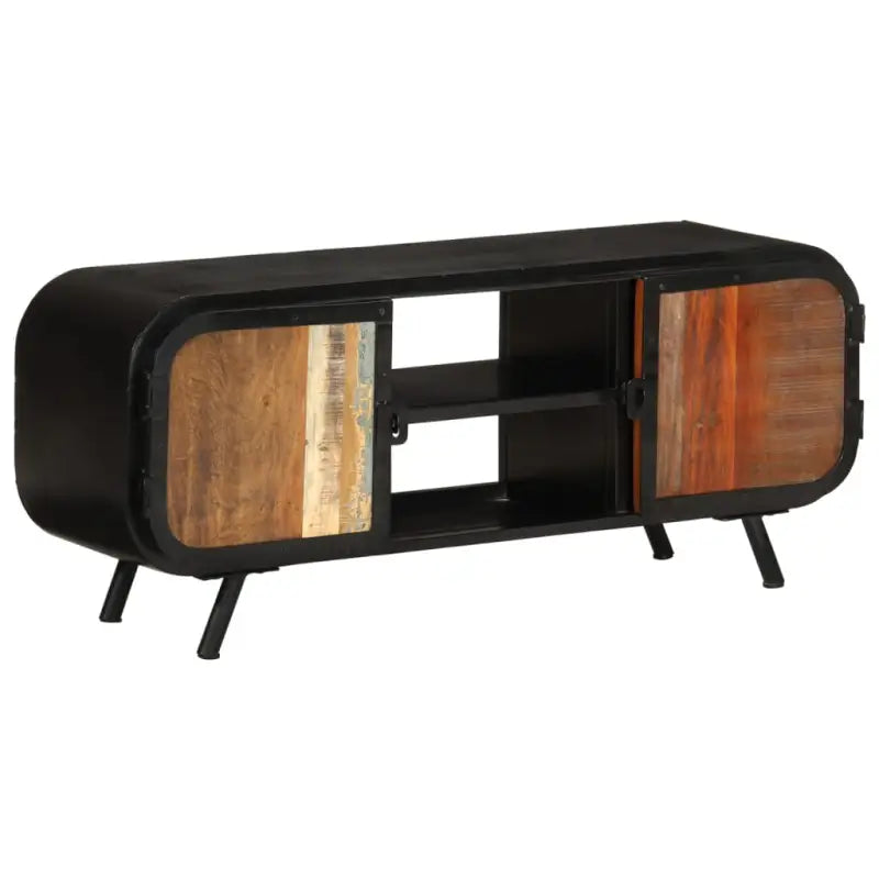 Industriële tv-meubel in gerecycled hout met vintage charme - Tv-meubels