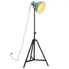 Industriële vloerlamp met verweerd blauw E27 fitting - Blauw / 1 - Lampen