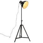 Industriële vloerlamp met verweerd blauw E27 fitting - Zwart / 1 - Lampen