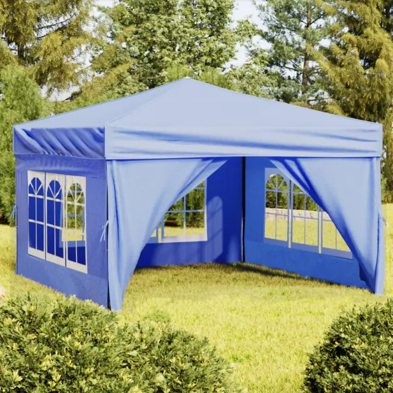 Inklapbare partytent met 210D Oxford stof voor buitenevenementen - Blauw / 3 x 3 m / 1 - Partytenten & prieëlen
