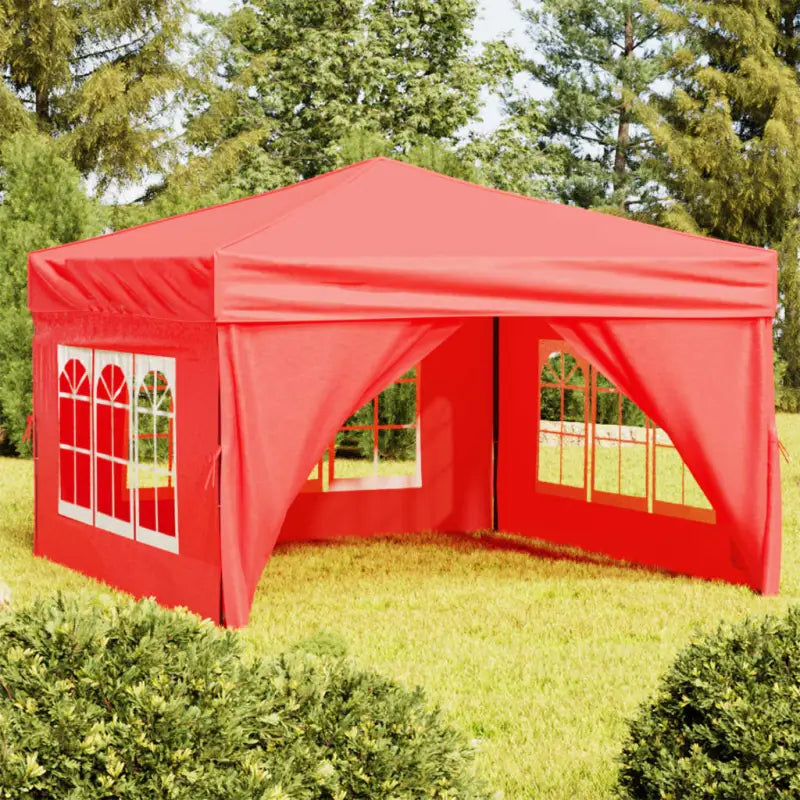 Inklapbare partytent met 210D Oxford stof voor buitenevenementen - Rood / 3 x 3 m / 1 - Partytenten & prieëlen