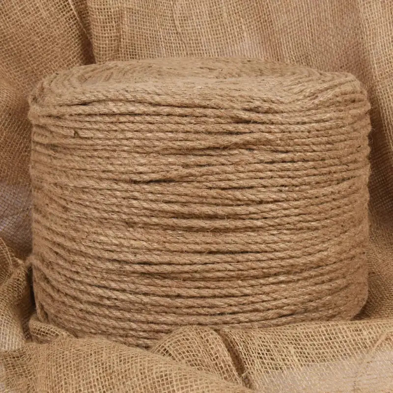 Jute touw voor tuin landbouw en scheepvaart gebruik - 1 / 100 m / 8 mm - Touw