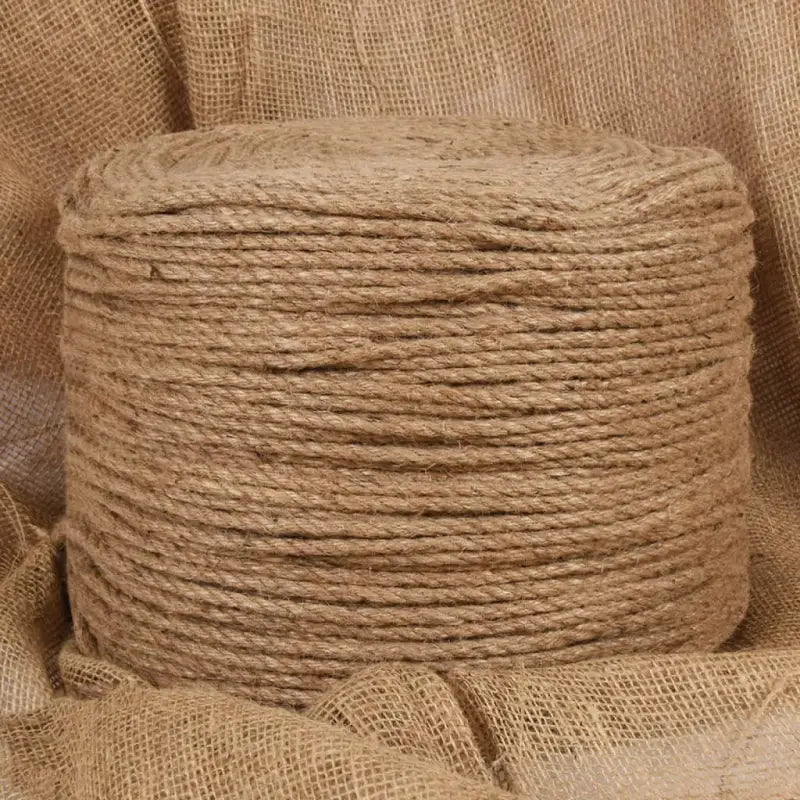 Jute touw voor tuin landbouw en scheepvaart gebruik - 1 / 50 m / 4 mm - Touw