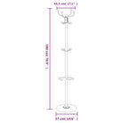 Kapstok met parapluhouder van gepoedercoat ijzer voor spullen geordend - Kapstokken