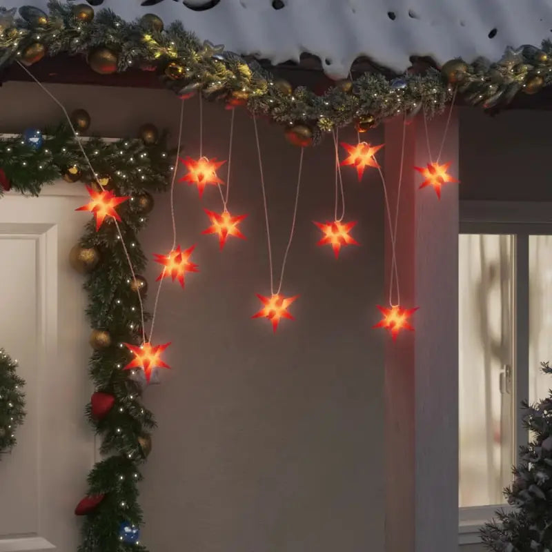 Kerstverlichting met timer voor een feestelijke sfeer rondom je huis - Rood / 1 - Kerstverlichting