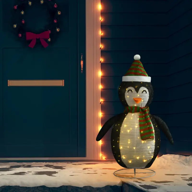 Kerstverlichting Pinguïn met Dikke Stof en Lange Verlengkabel - 120 cm / 1 - Kerstverlichting