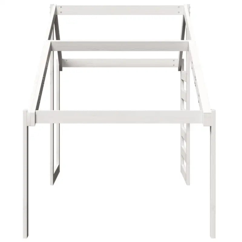 Kinderbedhuisje met open zijdeur van massief grenenhout - Accessoires voor bedden