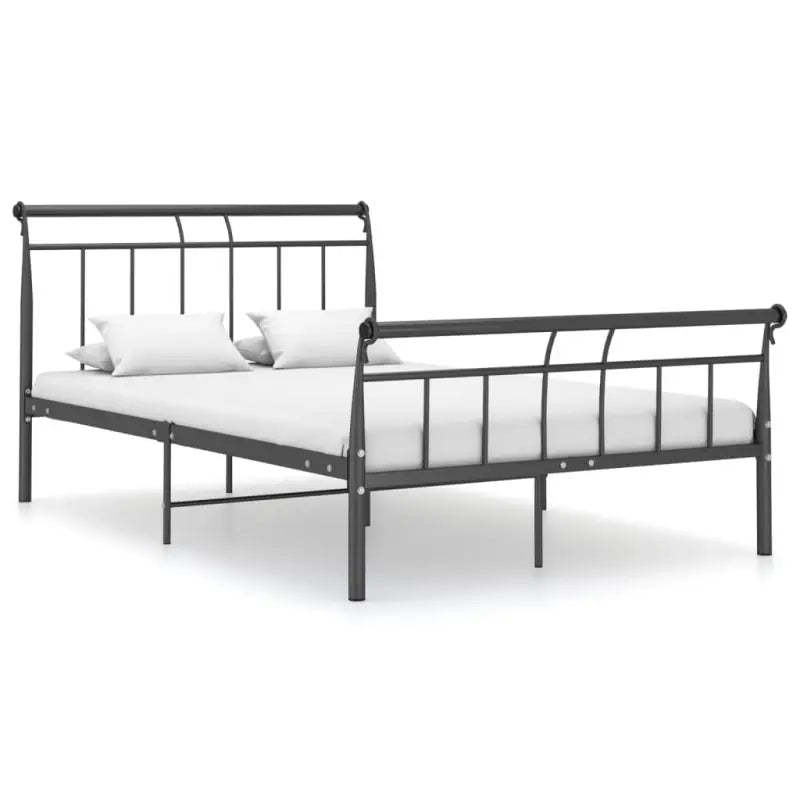 Klassiek bedframe van gepoedercoat metaal voor een stijlvolle slaapkamer - Zwart / 120 x 200 cm - Bedden & bedframes