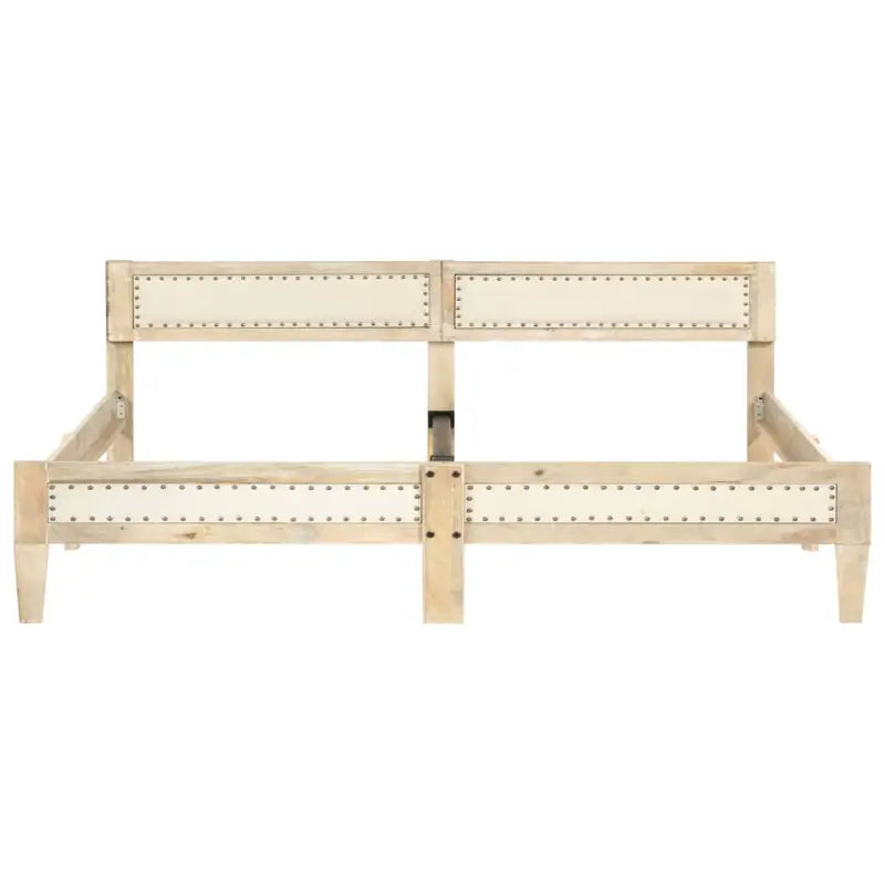 Klassiek bedframe van massief mangohout voor een warme slaapkamer uitstraling - 200 x 200 cm - Bedden & bedframes