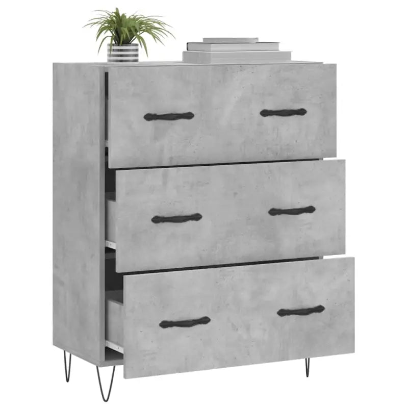 Klassiek dressoir met bewerkt hout en metalen pootjes - Dressoirs & buffetkasten