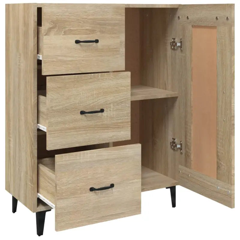 Klassiek dressoir van bewerkt hout met elegante uitstraling - Dressoirs & buffetkasten