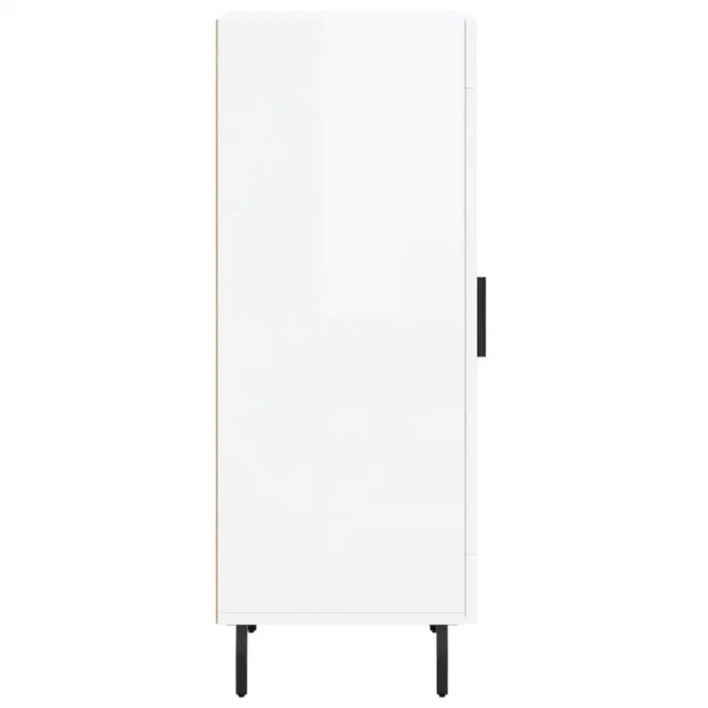 Klassiek dressoir van bewerkt hout met hoogglans wit afwerking - Dressoirs & buffetkasten