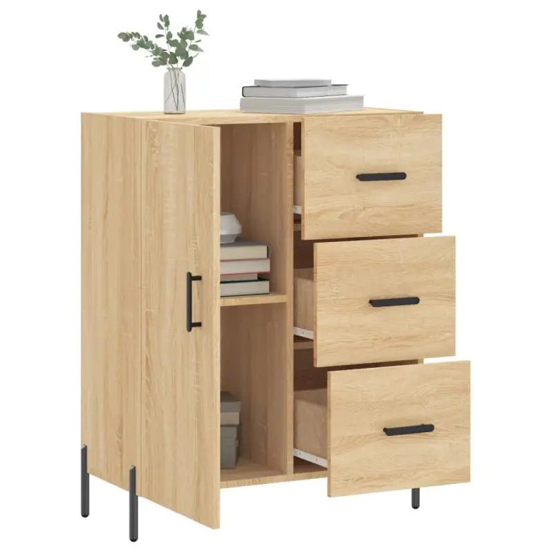 Klassiek dressoir van bewerkt hout met tijdloze uitstraling - Dressoirs & buffetkasten