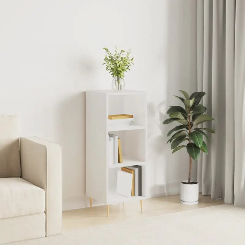 Klassiek dressoir van bewerkt hout met tijdloze uitstraling - Hoogglans wit / 1 - Dressoirs & buffetkasten