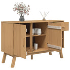 Klassiek dressoir van massief grenenhout met houten poten - Dressoirs & buffetkasten