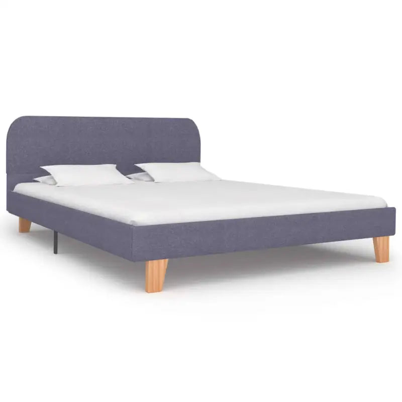 Klassiek Elegant Bedframe met Charmante Touch - Lichtgrijs / 140 x 200 cm - Bedden & bedframes