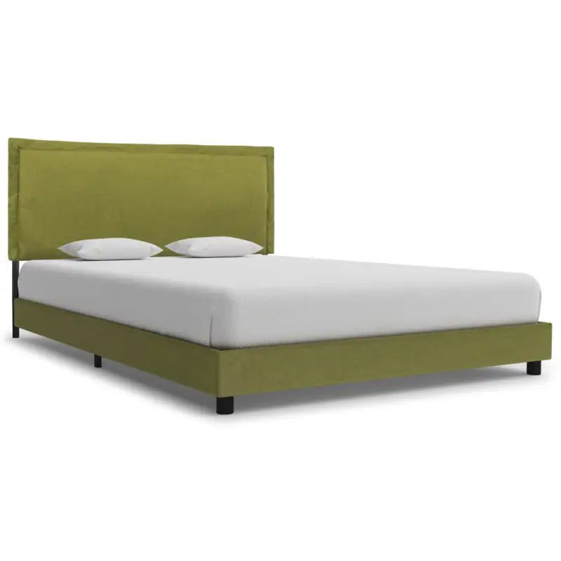 Klassiek gepoedercoat ijzer bedframe met elegante charme - Groen / 140 x 200 cm - Bedden & bedframes
