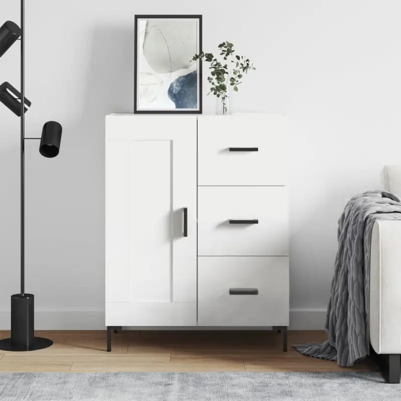 Klassieke Dressoir van bewerkt hout voor een tijdloze uitstraling - Wit / 1 - Dressoirs & buffetkasten