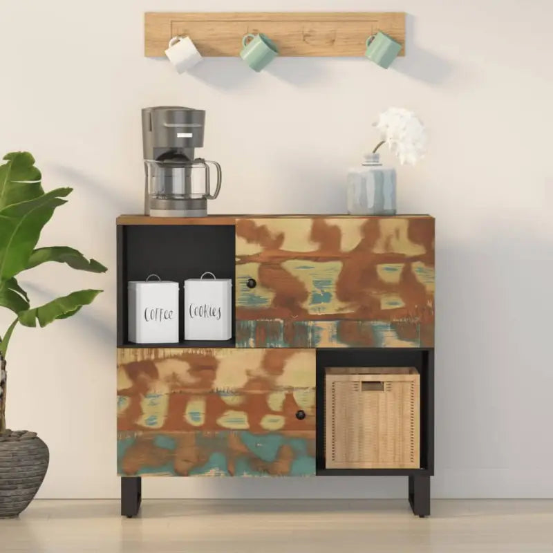 Klassieke dressoir van massief mangohout met ijzeren poten - Multikleur / 1 - Dressoirs & buffetkasten