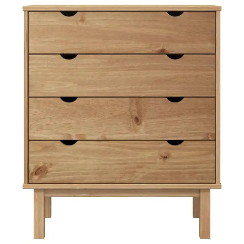 Klassieke houten commode met massief grenenhout voor Scandinavisch interieur - Commodes & ladekasten