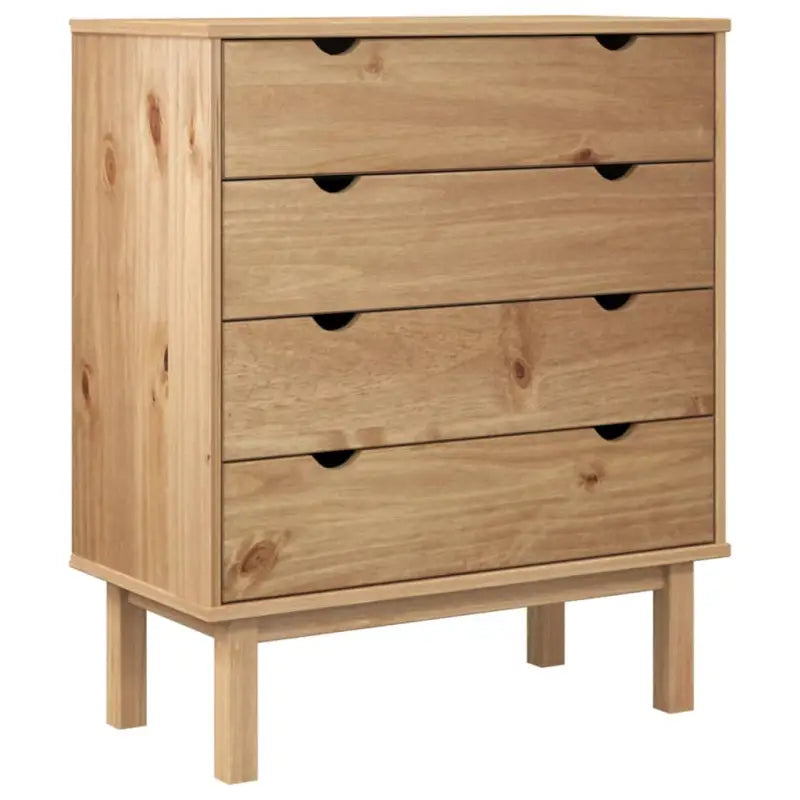 Klassieke houten commode met massief grenenhout voor Scandinavisch interieur - Commodes & ladekasten