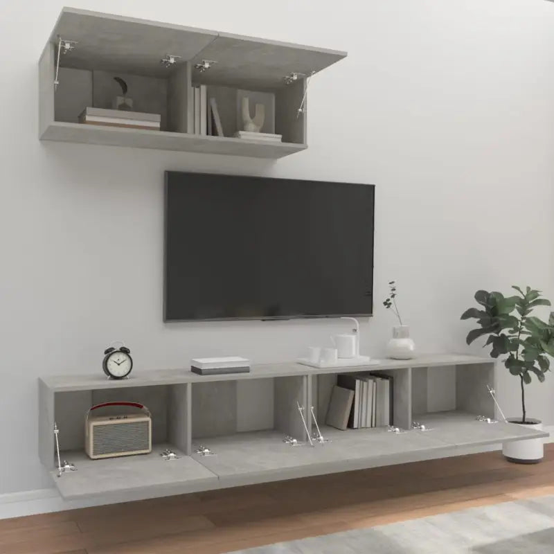 Klassieke TV-meubels in bewerkt hout met trendy en praktische design - Tv-meubels