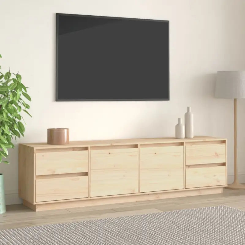 Klassieke Tv-Meubels in Massief Grenenhout voor een Trendy en Praktisch Design - Naturel / 1 - Tv-meubels