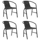 Kunststof rattan tuinstoelen voor buiten relaxen en dineren - 4 - Tuinstoelen