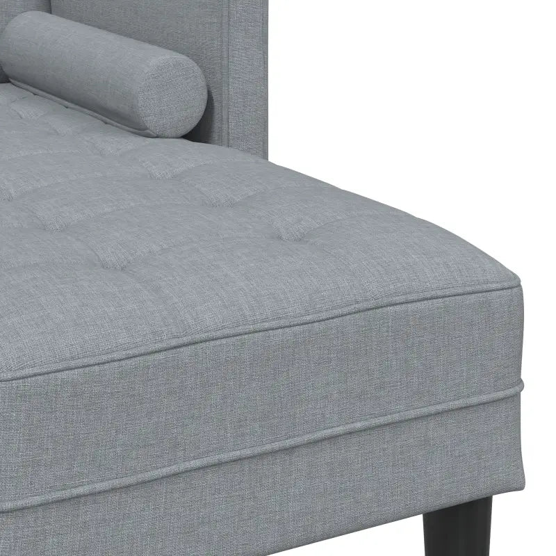 L-vormige sofa set met modulaire ontwerp en lichte grijze stof - Banken