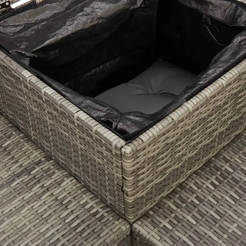 L-vormige tuinbank met poly rattan en waterdichte zak for easy cleaning - Tuinsets