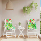 Lage rug stoelkussens van oxford stof voor een frisse buitenruimte - Multikleur / 2 / with 2 elastic straps