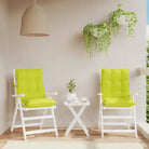 Lage rug stoelkussens van oxford stof voor een frisse buitenruimte - Heldergroen / 2 / with 2 elastic straps