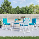 Lage rug stoelkussens van oxford stof voor een frisse buitenruimte - Turquoise / 4 / with 2 elastic straps