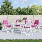 Lage rug stoelkussens van oxford stof voor een frisse buitenruimte - Roze / 4 / with 2 elastic straps - Stoelkussens