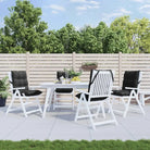 Lage rug stoelkussens van oxford stof voor een frisse buitenruimte - Zwart / 4 / with 2 elastic straps - Stoelkussens