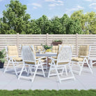 Lage rug stoelkussens van oxford stof voor een frisse buitenruimte - Beige / 6 / with 2 elastic straps - Stoelkussens