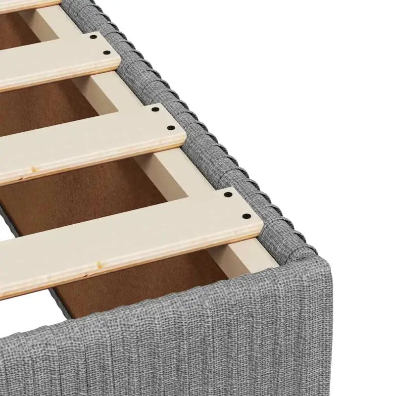 Lichtgrijs boxspringbed met ademend vermogen en duurzaam polyestermateriaal - Bedden & bedframes