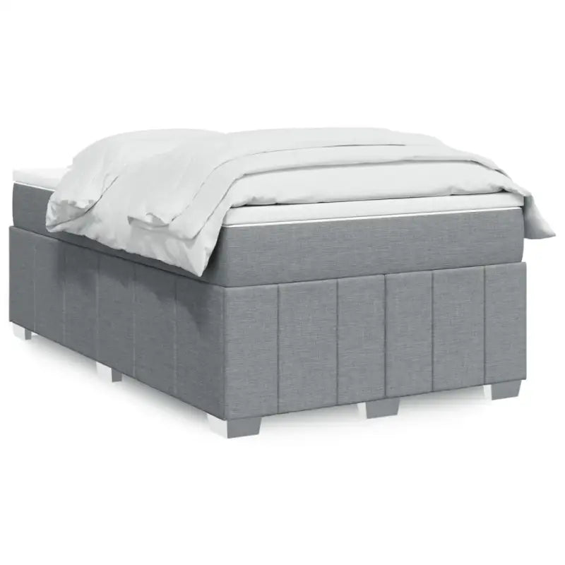 Lichtgrijs boxspringbed met ademend vermogen en duurzame vulling - Bedden & bedframes