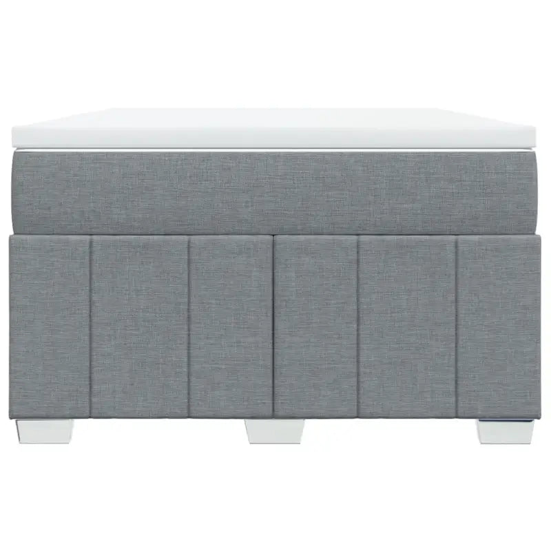 Lichtgrijs boxspringbed met ademend vermogen en duurzame vulling - Bedden & bedframes