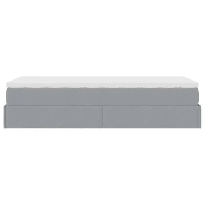 Lichtgrijs Ottomaans Bed met Ruime Opbergruimte en Vulling - Bedden & bedframes