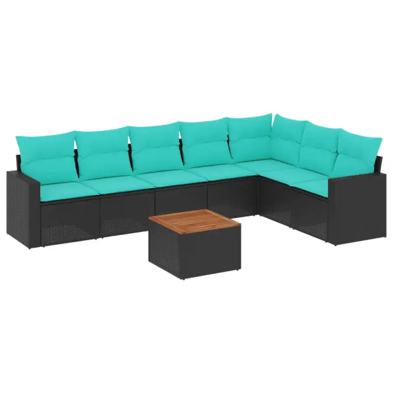 Lounge tuinset in zwart materiaal met gepoedercoat staal afmetingen - Tuinsets