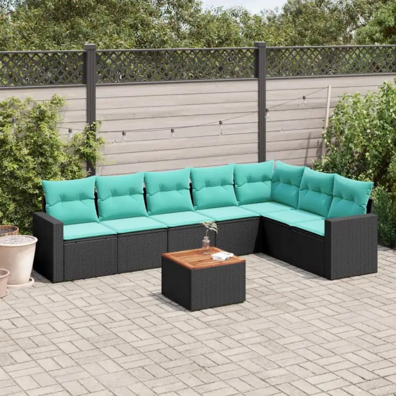 Lounge tuinset in zwart materiaal met gepoedercoat staal afmetingen - Tuinsets