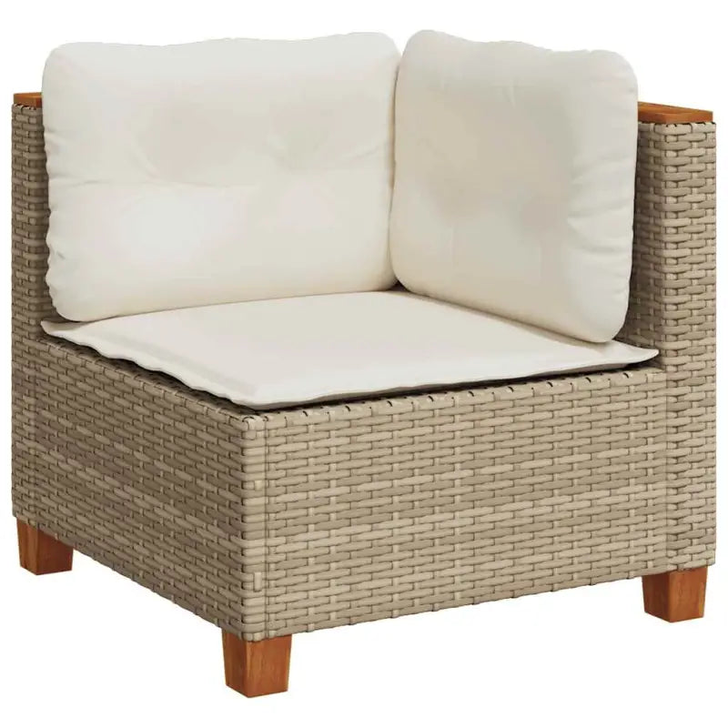 Lounge tuinset met natuurlijke olieafwerking en beige materiaal - Tuinsets