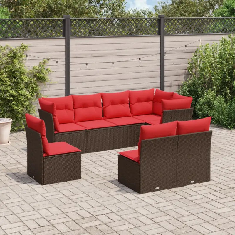 Lounge tuinset met waterdichte tas en bruin materiaal van gepoedercoat staal - Bruin / Zonder tafel - Tuinsets
