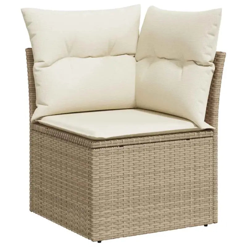 Lounge tuinset van beige materiaal met gepoedercoat staal afmetingen - Tuinsets