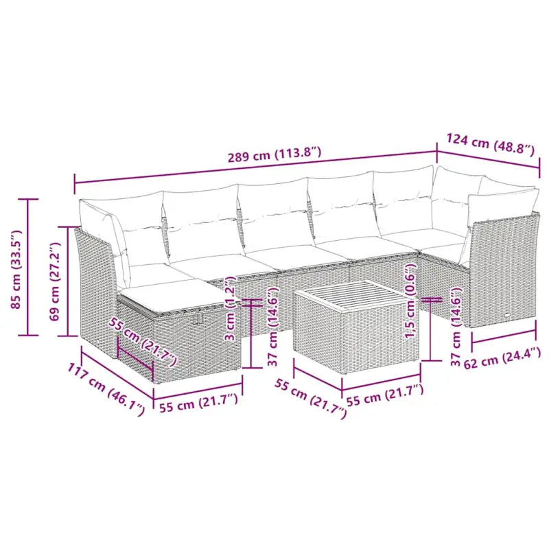 Lounge tuinsets van gepoedercoat staal voor comfortabel buiten genieten - Grijs - Tuinsets