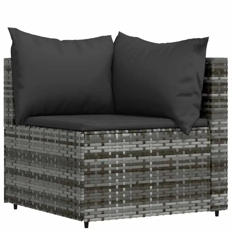 Loungebank met poly rattan en afmetingen kussen voor tuinplezier - Loungebanken