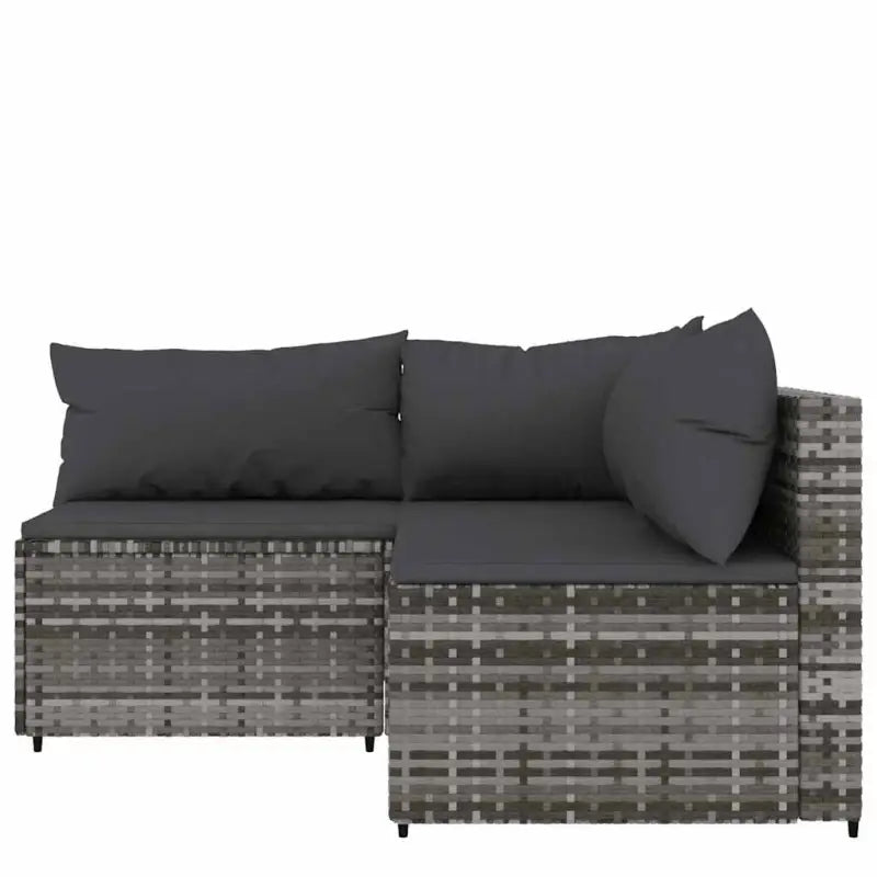 Loungebank met poly rattan en afmetingen kussen voor tuinplezier - Loungebanken