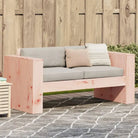 Loungebank van massief grenenhout voor tuin en terras - Natuurlijk douglashout / 134 x 60 x 62 cm / 1 - Loungebanken